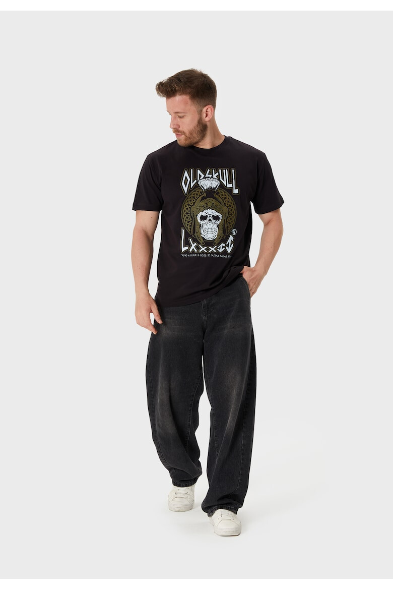 Oldskull Tricou de bumbac cu imprimeu - Pled.ro