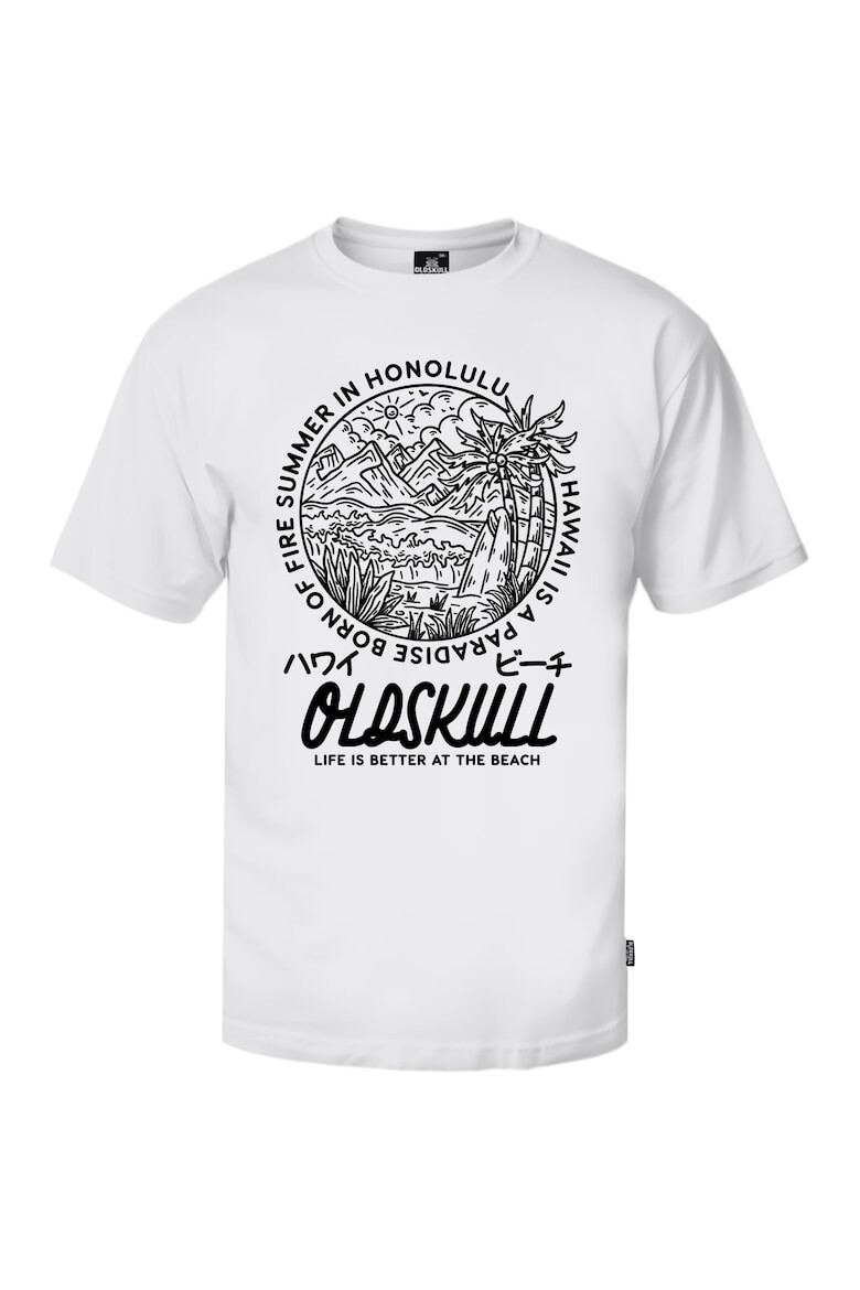 Oldskull Tricou de bumbac cu imprimeu - Pled.ro