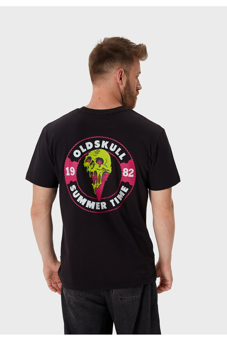 Oldskull Tricou de bumbac cu imprimeu - Pled.ro