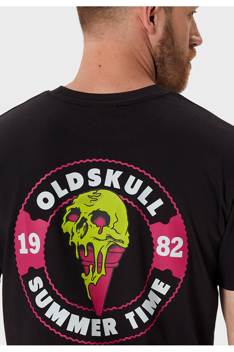 Oldskull Tricou de bumbac cu imprimeu - Pled.ro