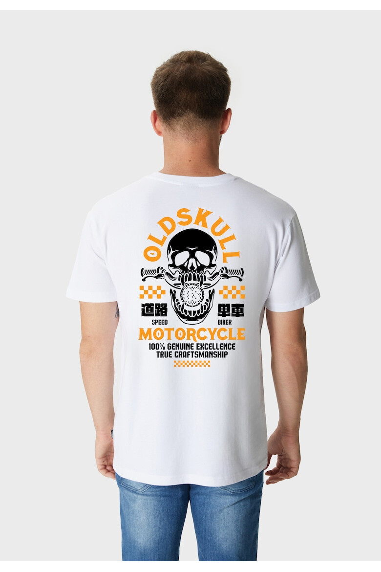 Oldskull Tricou de bumbac cu imprimeu - Pled.ro