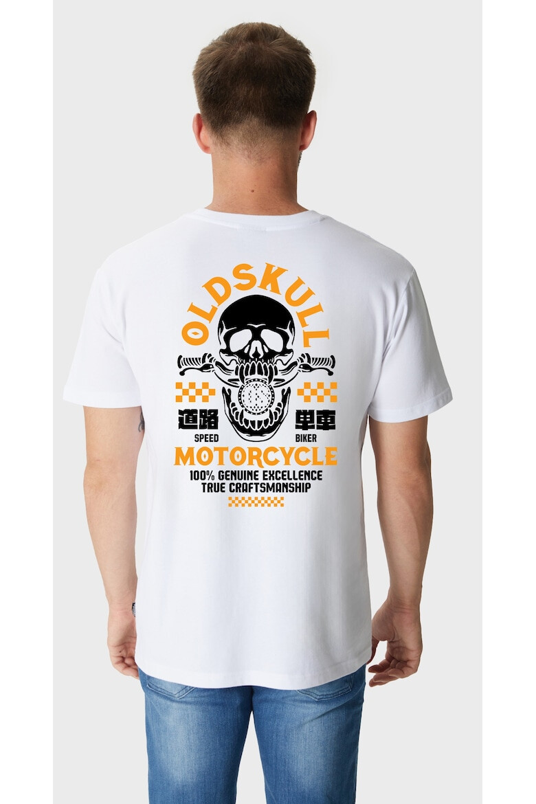 Oldskull Tricou de bumbac cu imprimeu - Pled.ro