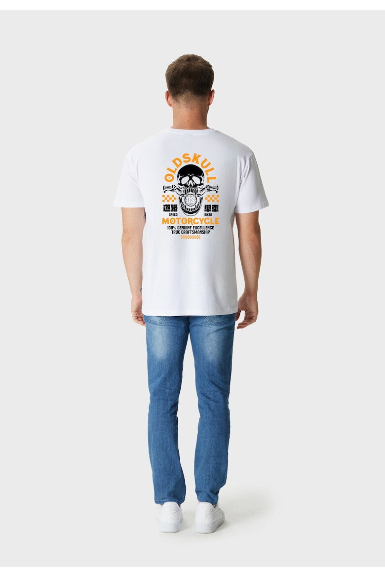 Oldskull Tricou de bumbac cu imprimeu - Pled.ro