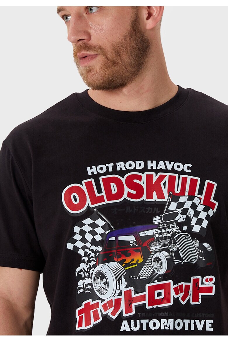 Oldskull Tricou de bumbac cu imprimeu - Pled.ro