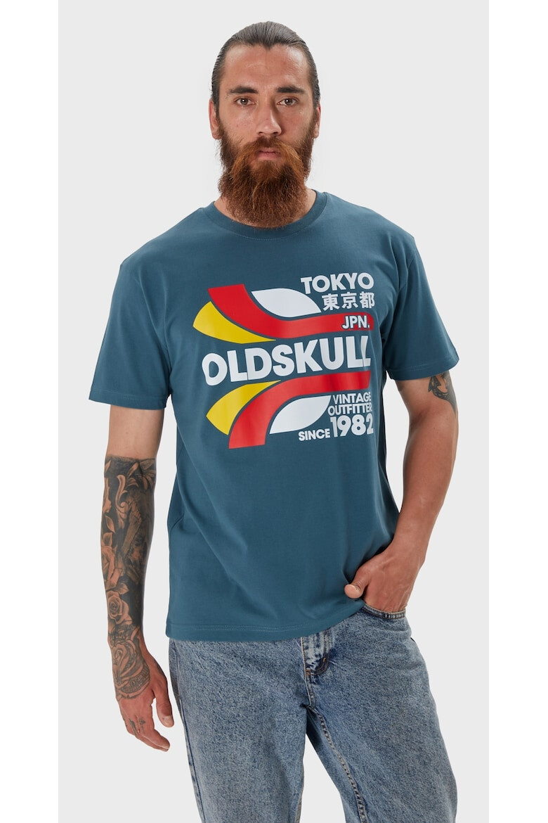 Oldskull Tricou de bumbac cu imprimeu - Pled.ro