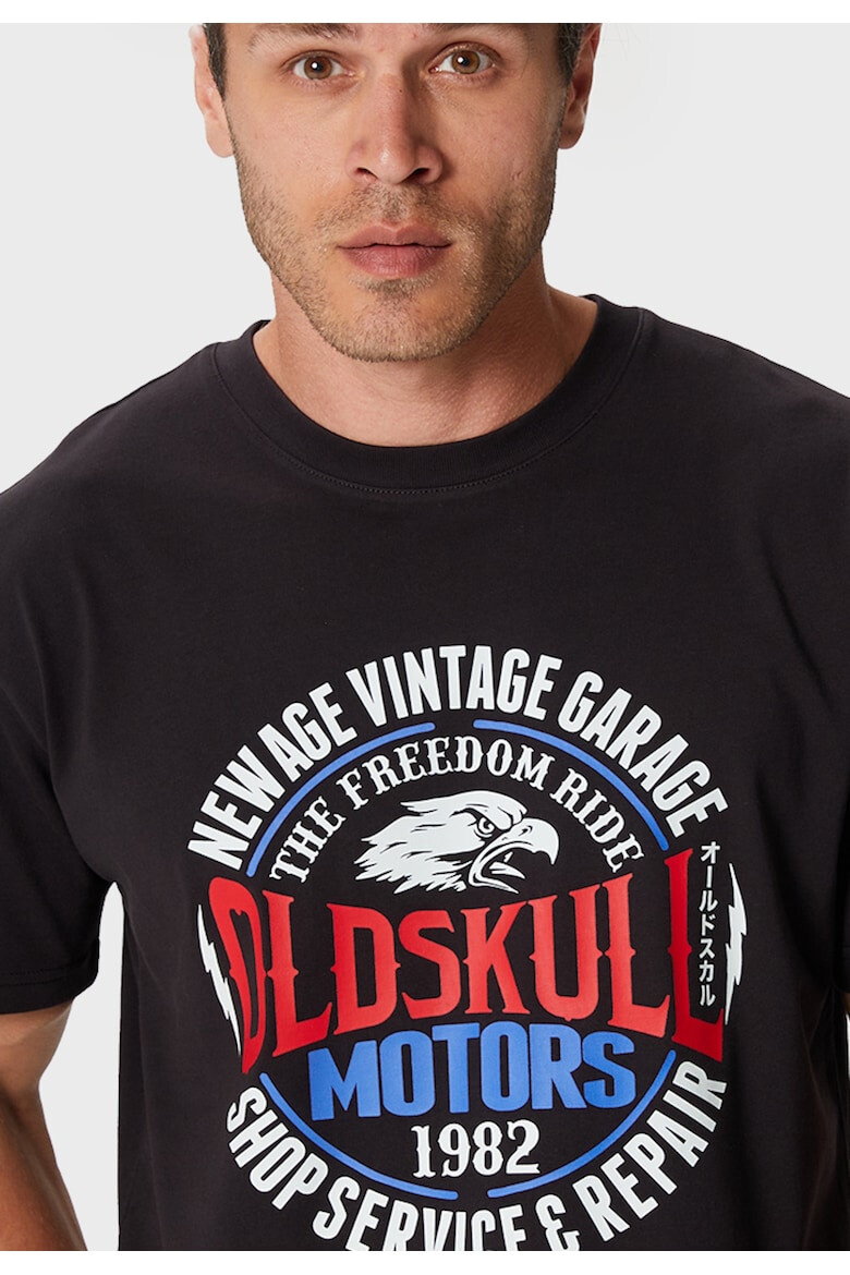 Oldskull Tricou de bumbac cu imprimeu - Pled.ro