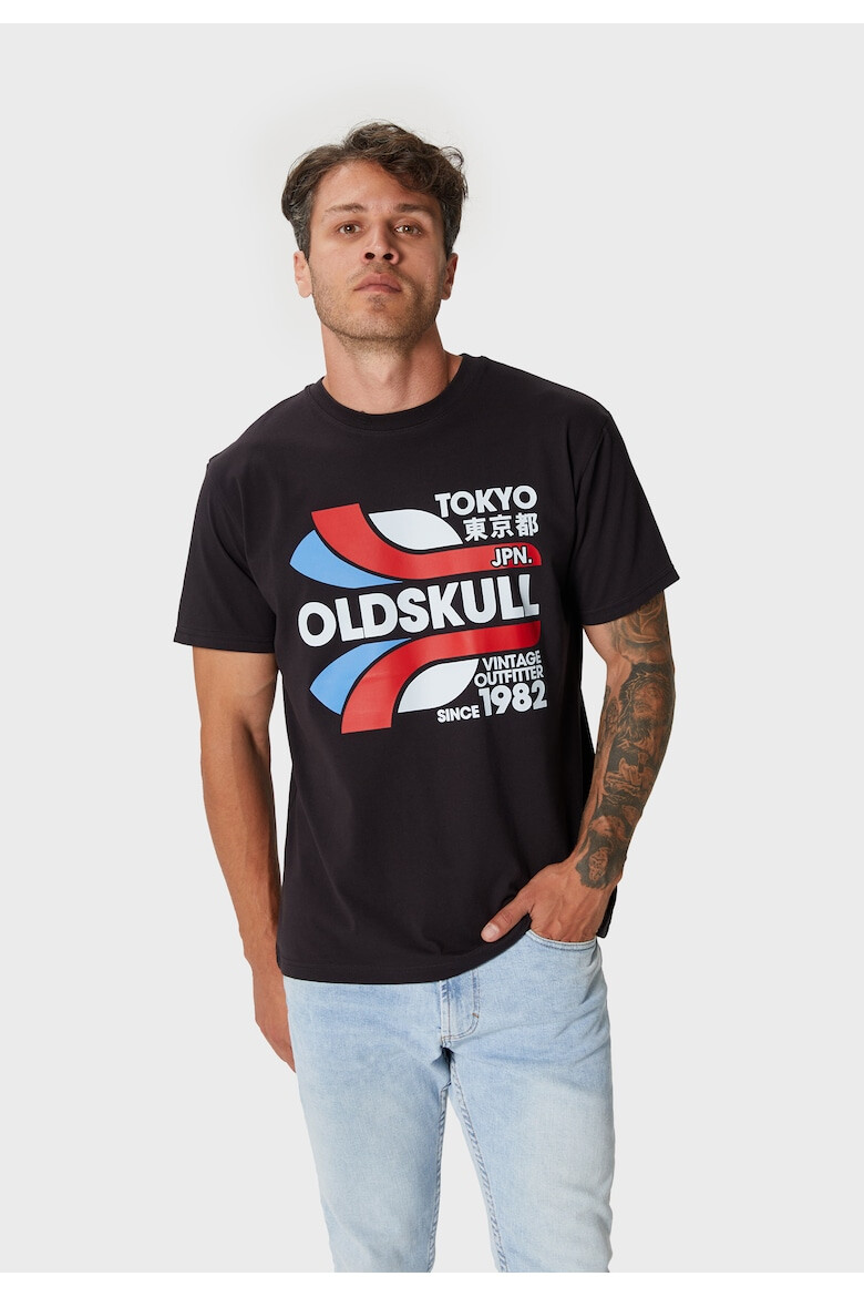 Oldskull Tricou de bumbac cu imprimeu - Pled.ro