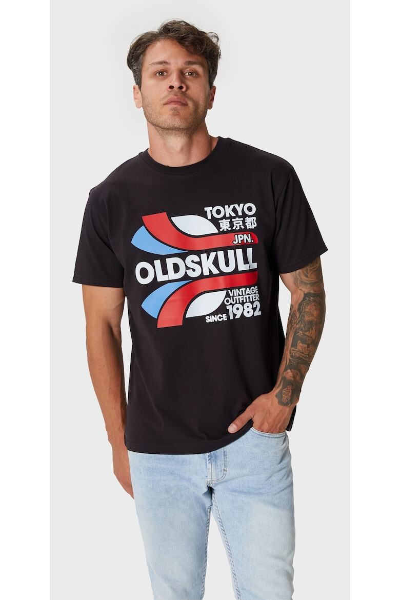 Oldskull Tricou de bumbac cu imprimeu - Pled.ro