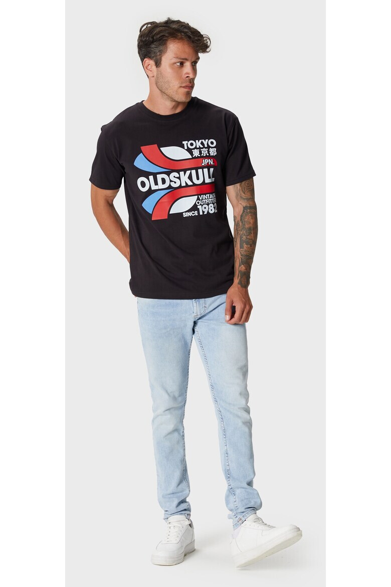 Oldskull Tricou de bumbac cu imprimeu - Pled.ro