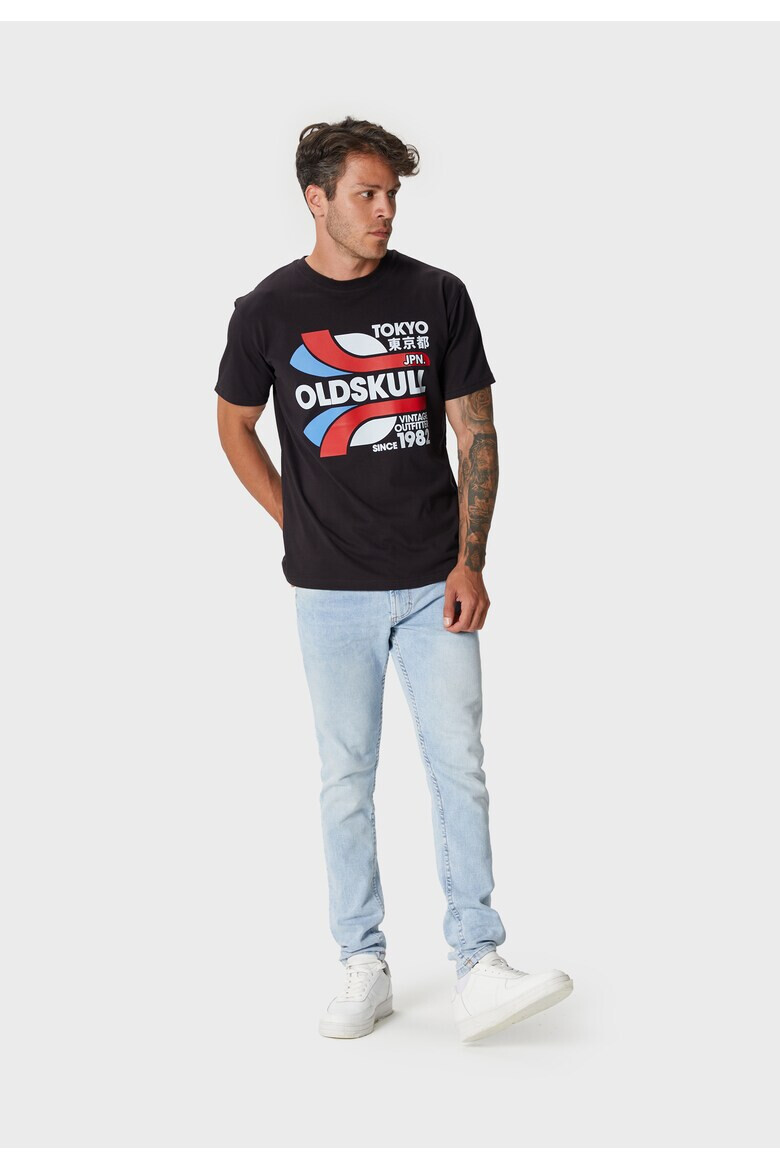 Oldskull Tricou de bumbac cu imprimeu - Pled.ro