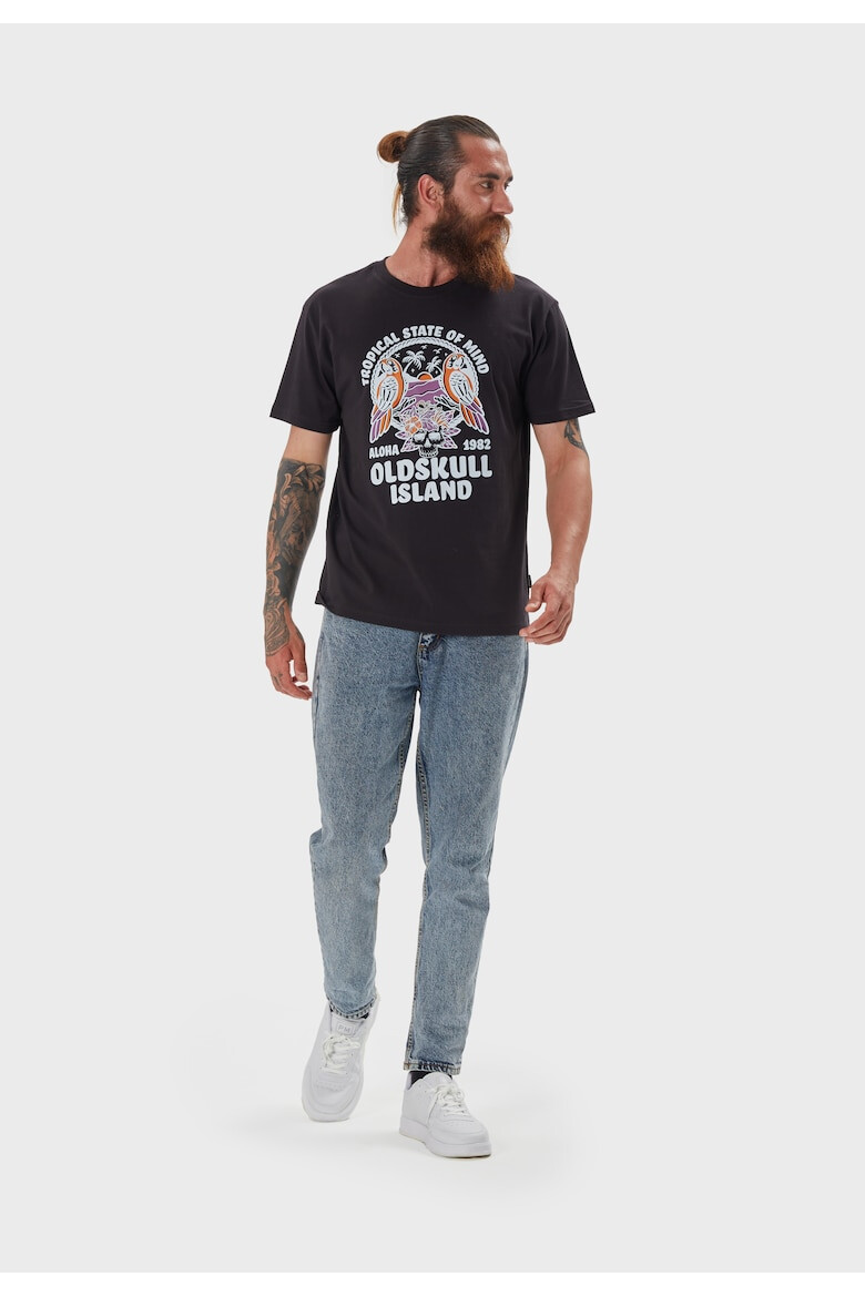 Oldskull Tricou de bumbac cu imprimeu - Pled.ro