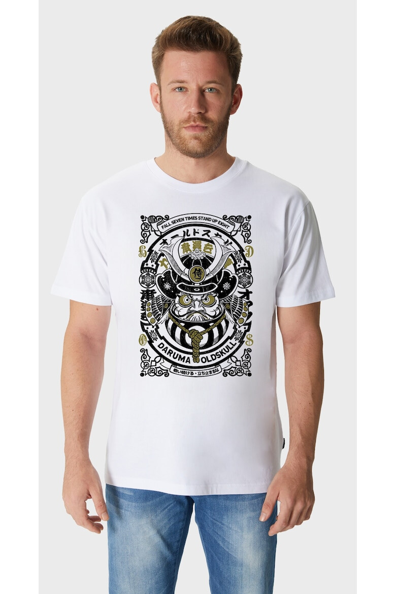 Oldskull Tricou de bumbac cu imprimeu grafic - Pled.ro