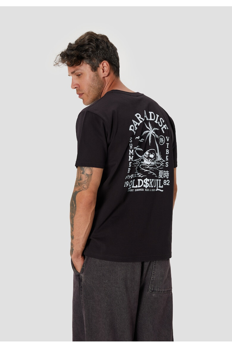 Oldskull Tricou de bumbac cu imprimeu grafic - Pled.ro