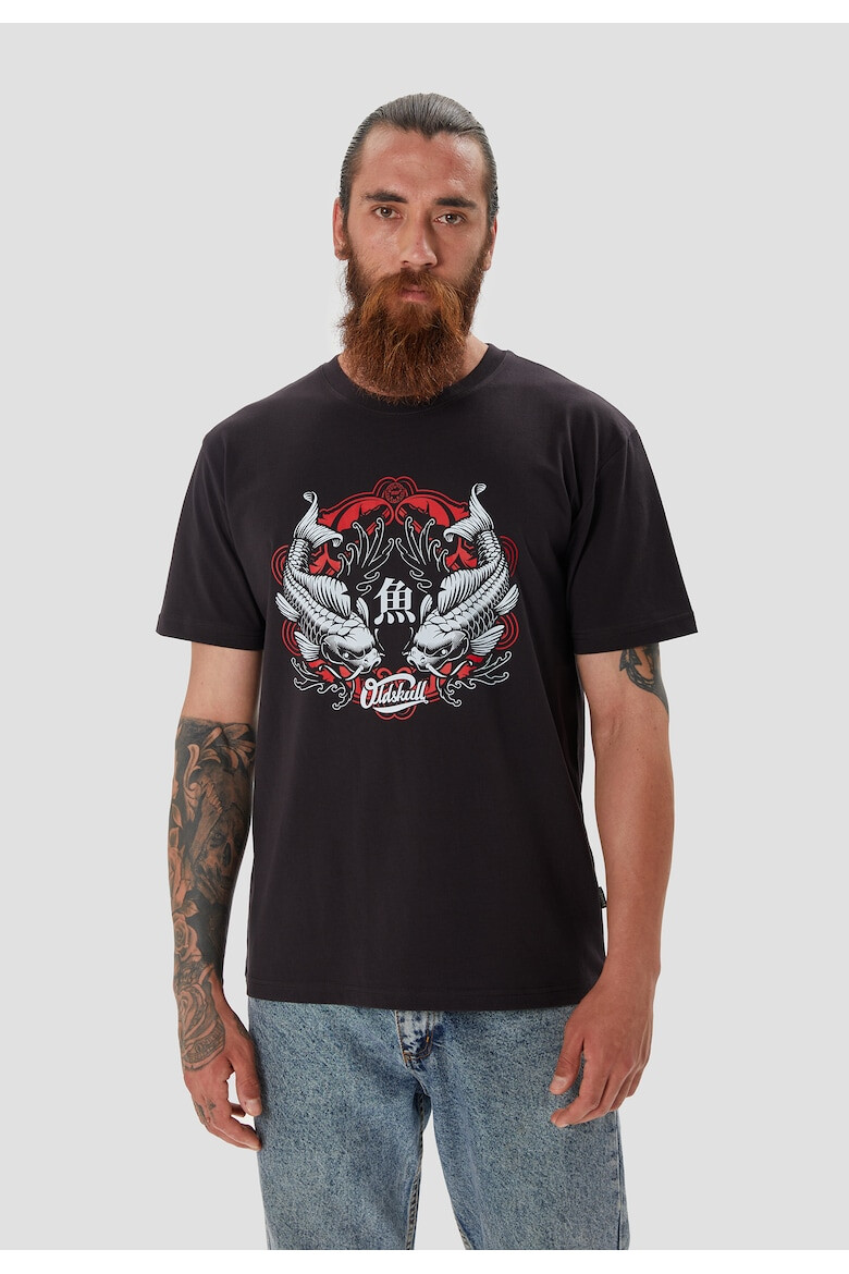 Oldskull Tricou de bumbac cu imprimeu grafic - Pled.ro