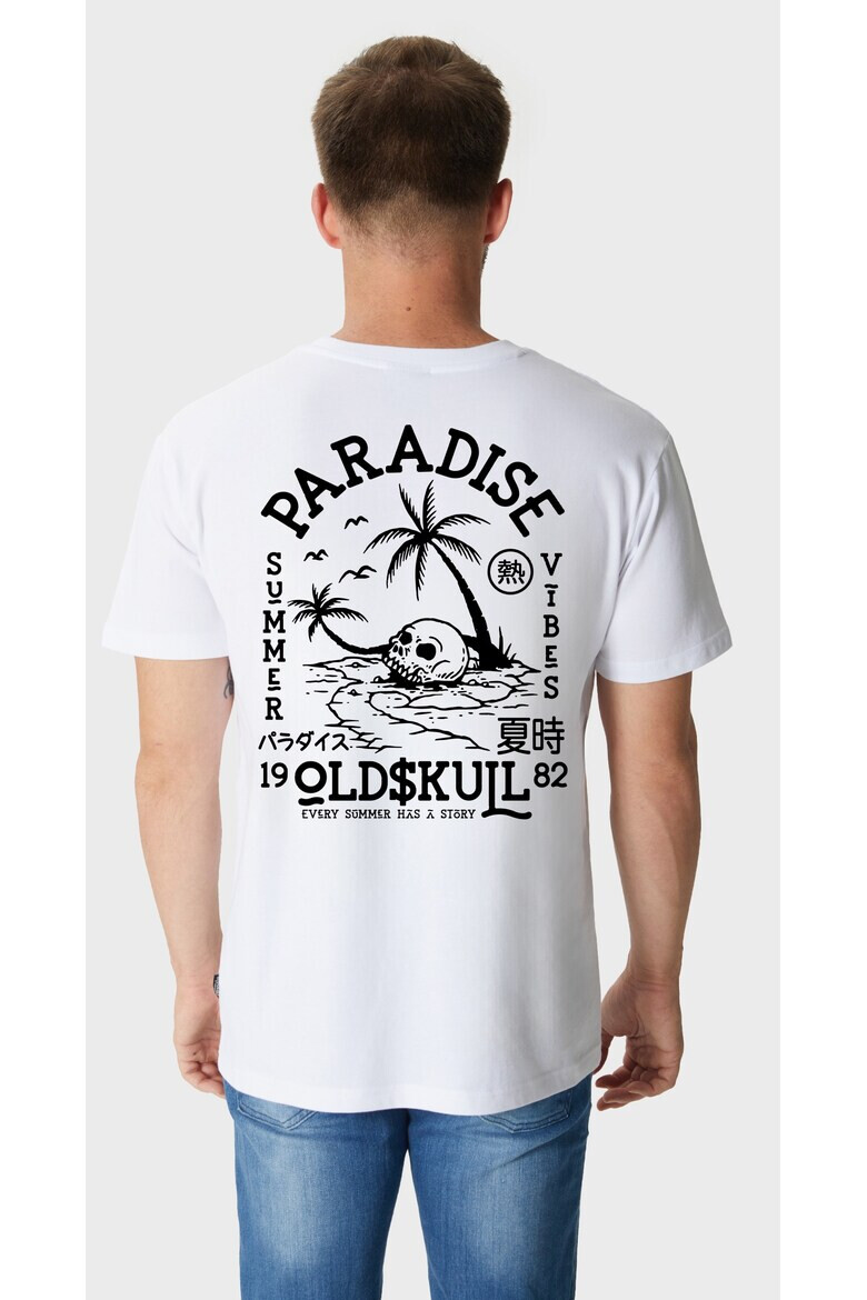 Oldskull Tricou de bumbac cu imprimeu grafic - Pled.ro