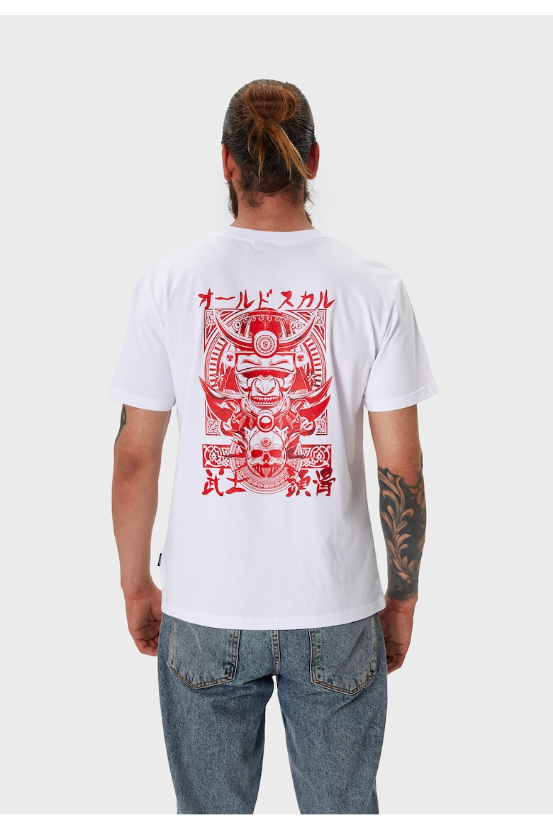 Oldskull Tricou de bumbac cu imprimeu grafic pe spate - Pled.ro