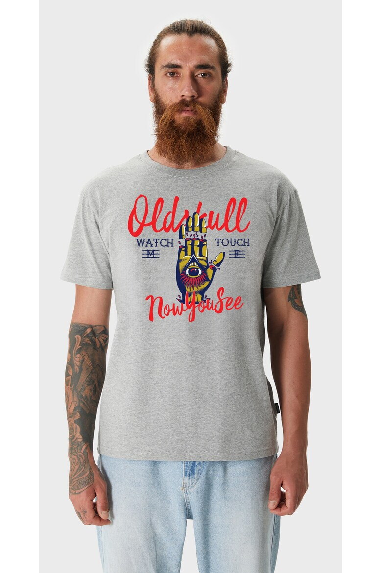 Oldskull Tricou de bumbac cu imprimeu grafic si logo - Pled.ro