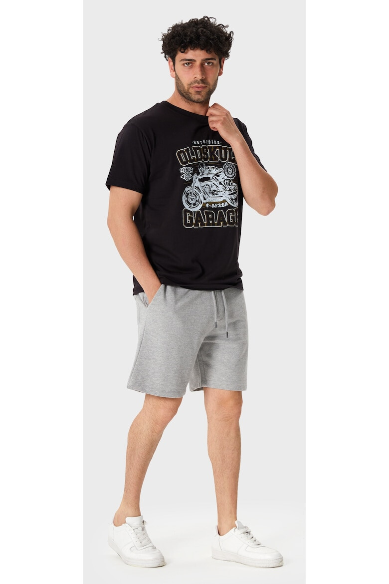 Oldskull Tricou de bumbac cu imprimeu grafic si logo - Pled.ro