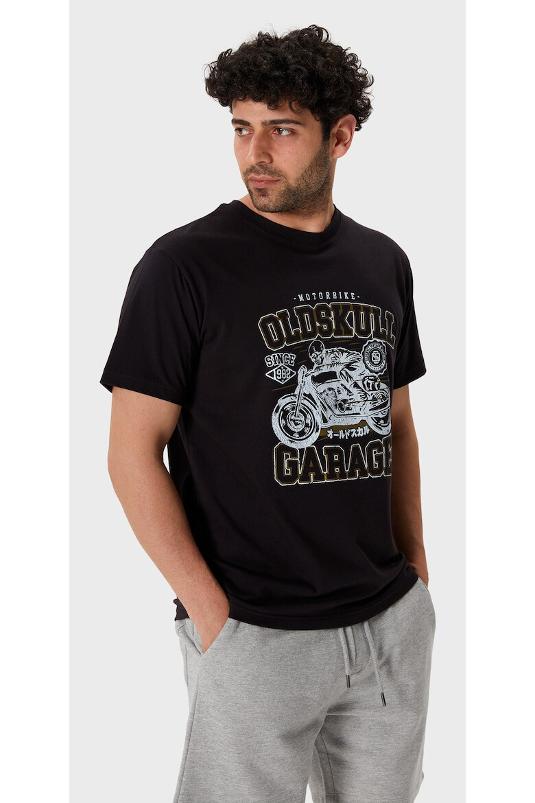 Oldskull Tricou de bumbac cu imprimeu grafic si logo - Pled.ro