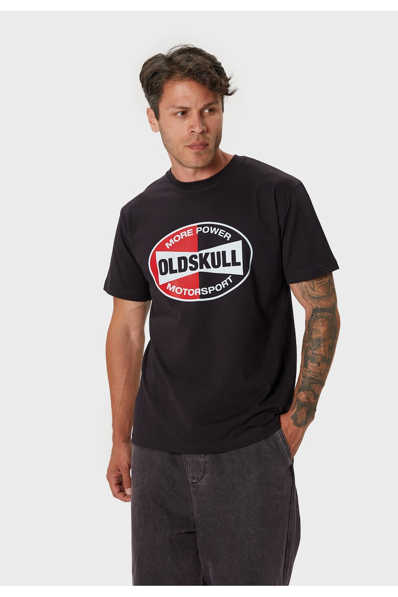 Oldskull Tricou de bumbac cu imprimeu logo - Pled.ro