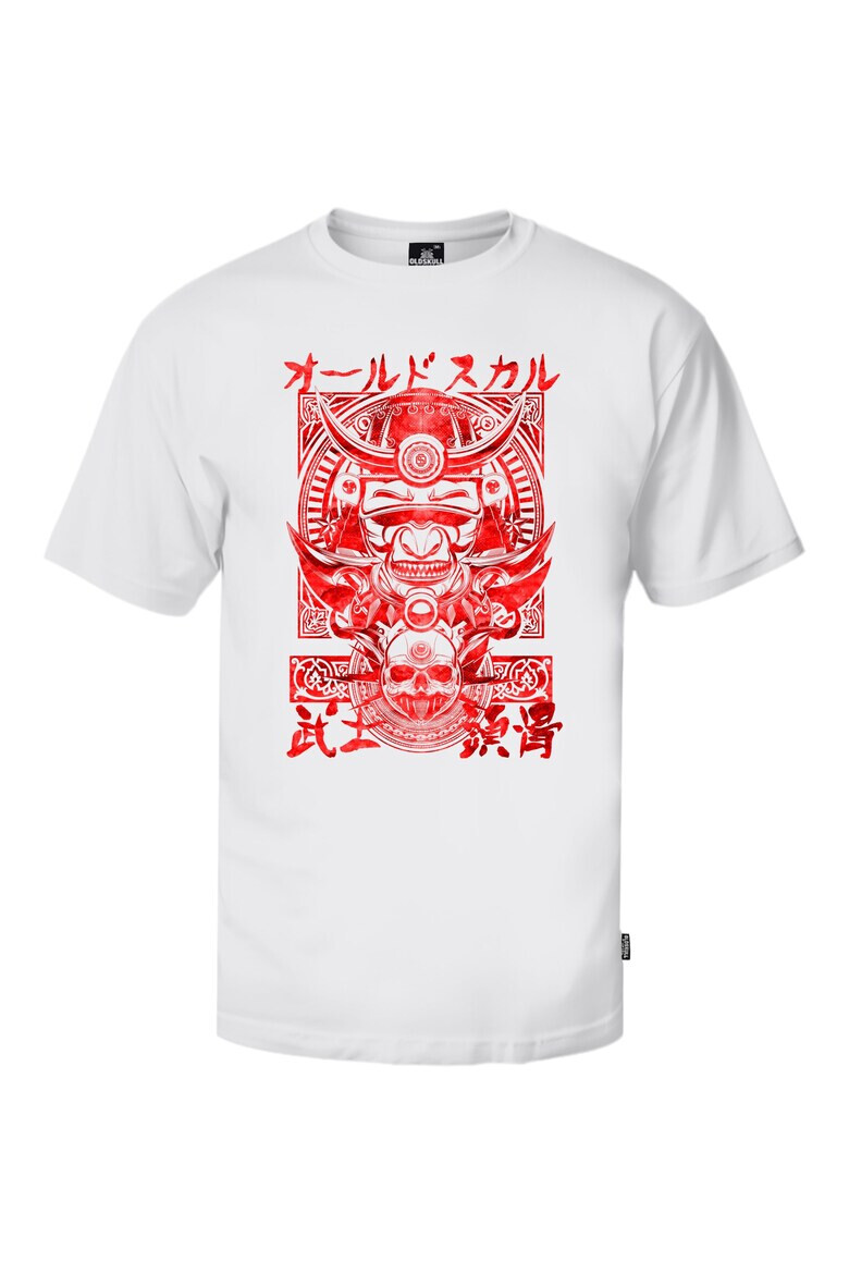 Oldskull Tricou de bumbac cu imprimeu Samurai - Pled.ro