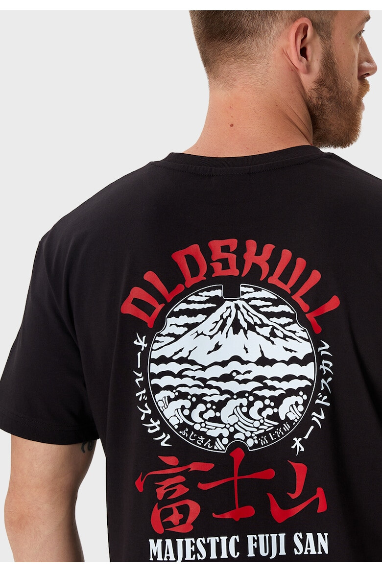 Oldskull Tricou de bumbac cu imprimeu text si grafic - Pled.ro