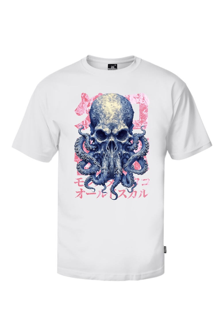 Oldskull Tricou lejer de bumbac cu imprimeu - Pled.ro