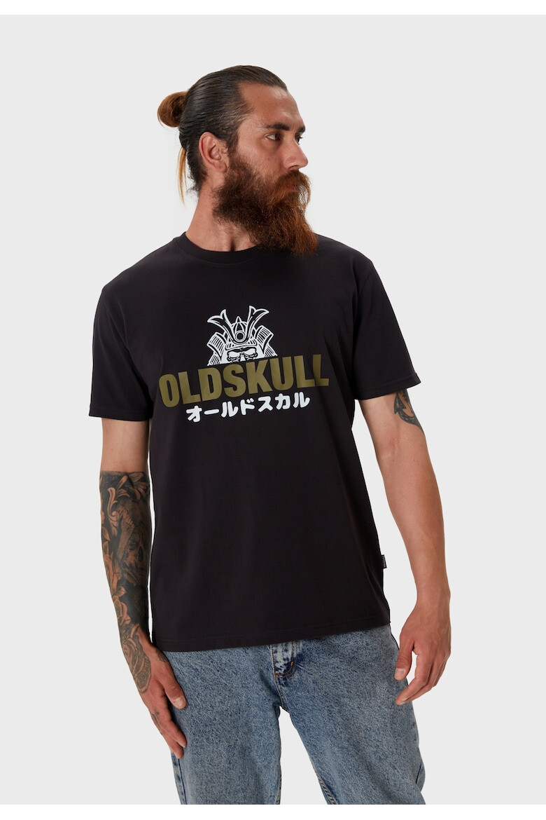 Oldskull Tricou lejer de bumbac cu imprimeu - Pled.ro