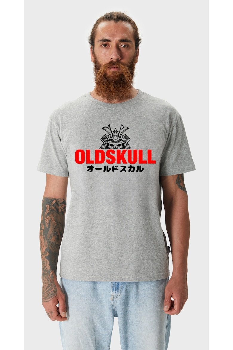 Oldskull Tricou lejer de bumbac cu imprimeu - Pled.ro