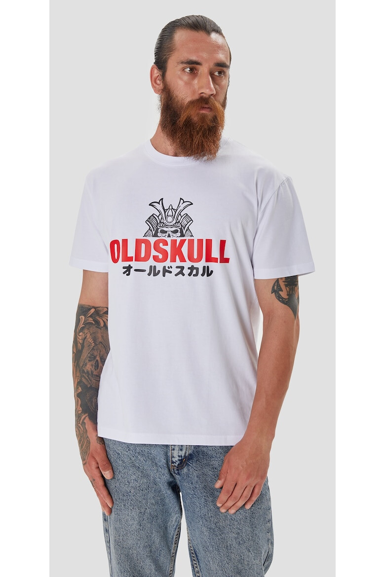 Oldskull Tricou lejer de bumbac cu imprimeu - Pled.ro