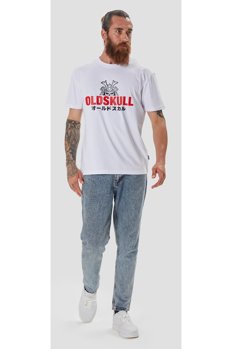 Oldskull Tricou lejer de bumbac cu imprimeu - Pled.ro