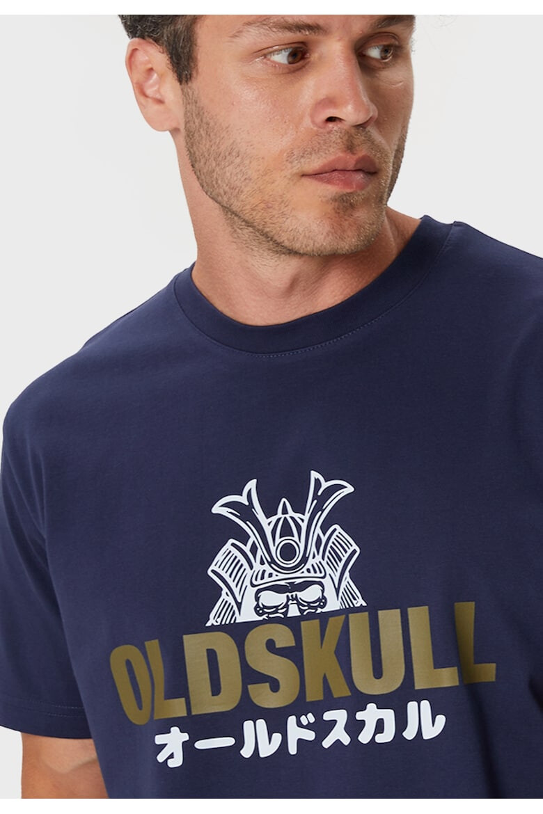 Oldskull Tricou lejer de bumbac cu imprimeu - Pled.ro