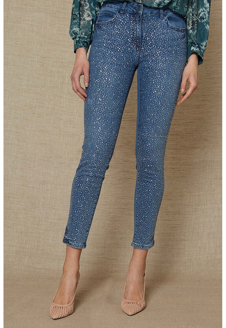 Oltre Blug skinny cu strasuri - Pled.ro