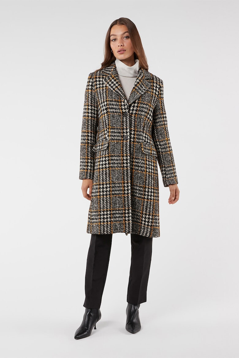 Oltre Palton din amestec de lana cu model houndstooth - Pled.ro