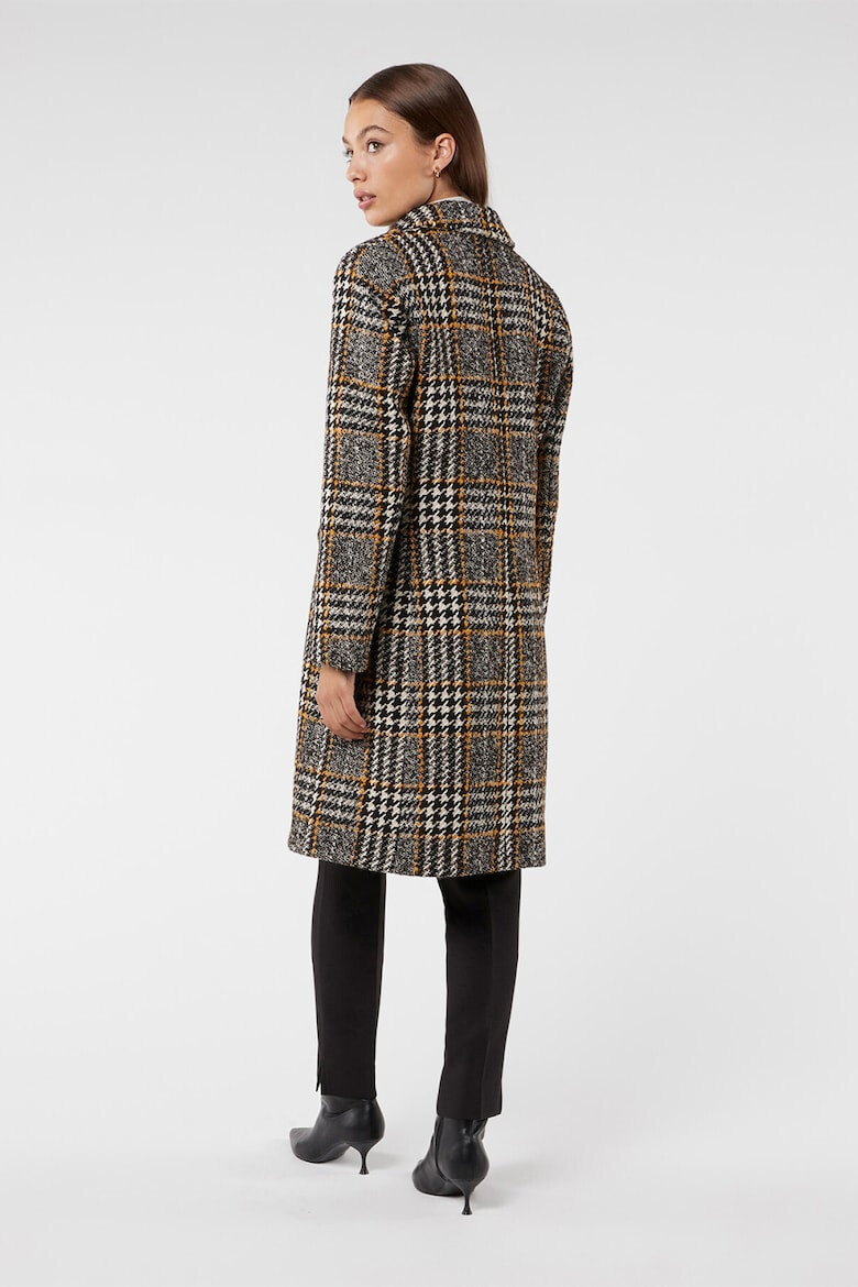 Oltre Palton din amestec de lana cu model houndstooth - Pled.ro