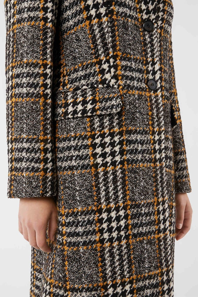 Oltre Palton din amestec de lana cu model houndstooth - Pled.ro