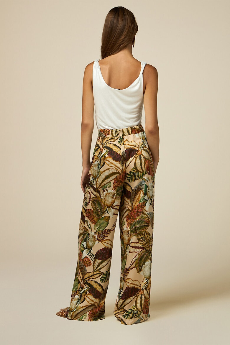 Oltre Pantaloni ampli cu model tropical - Pled.ro