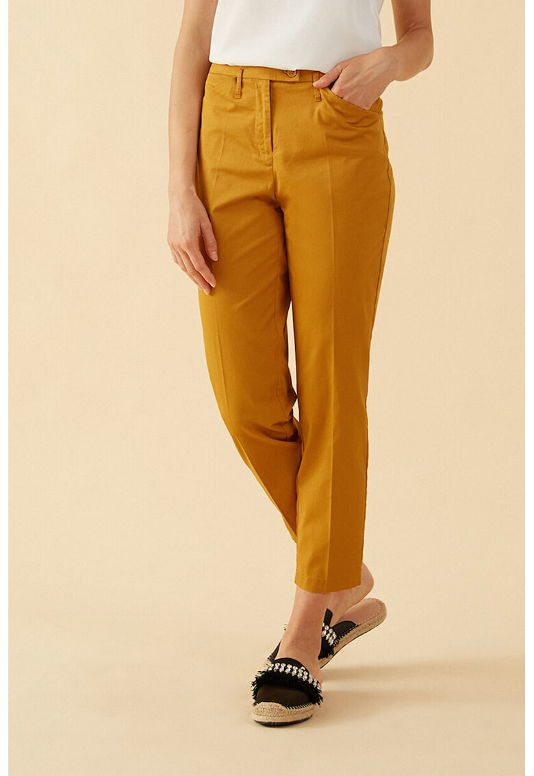 Oltre Pantaloni crop cu croiala conica - Pled.ro