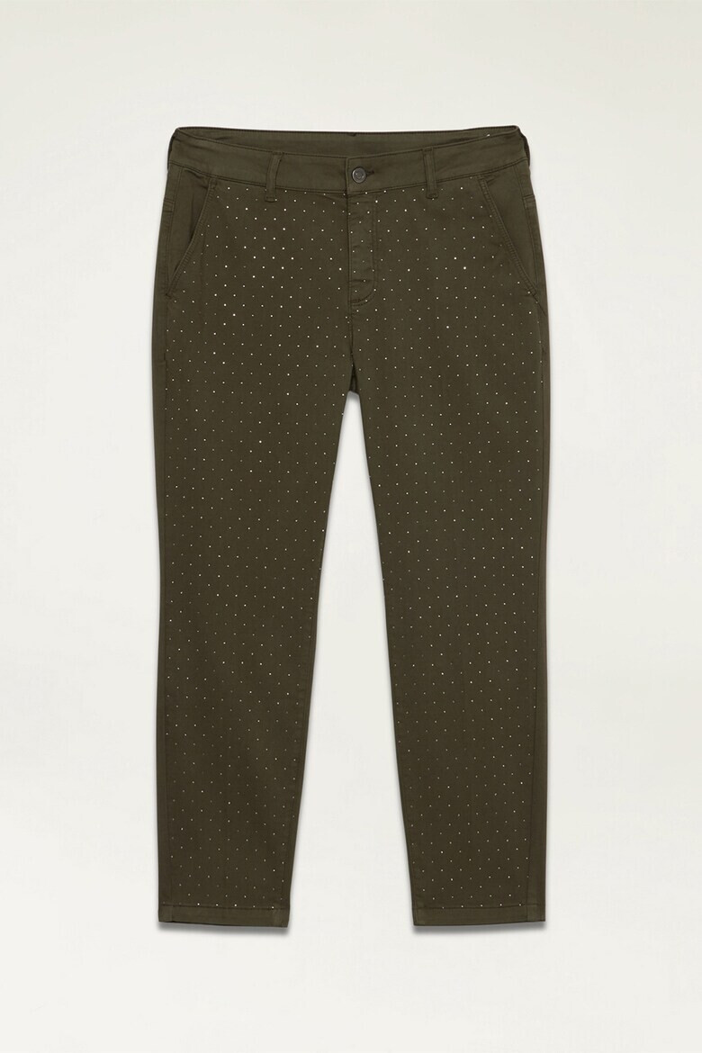 Oltre Pantaloni crop din amestec de lyocell - Pled.ro