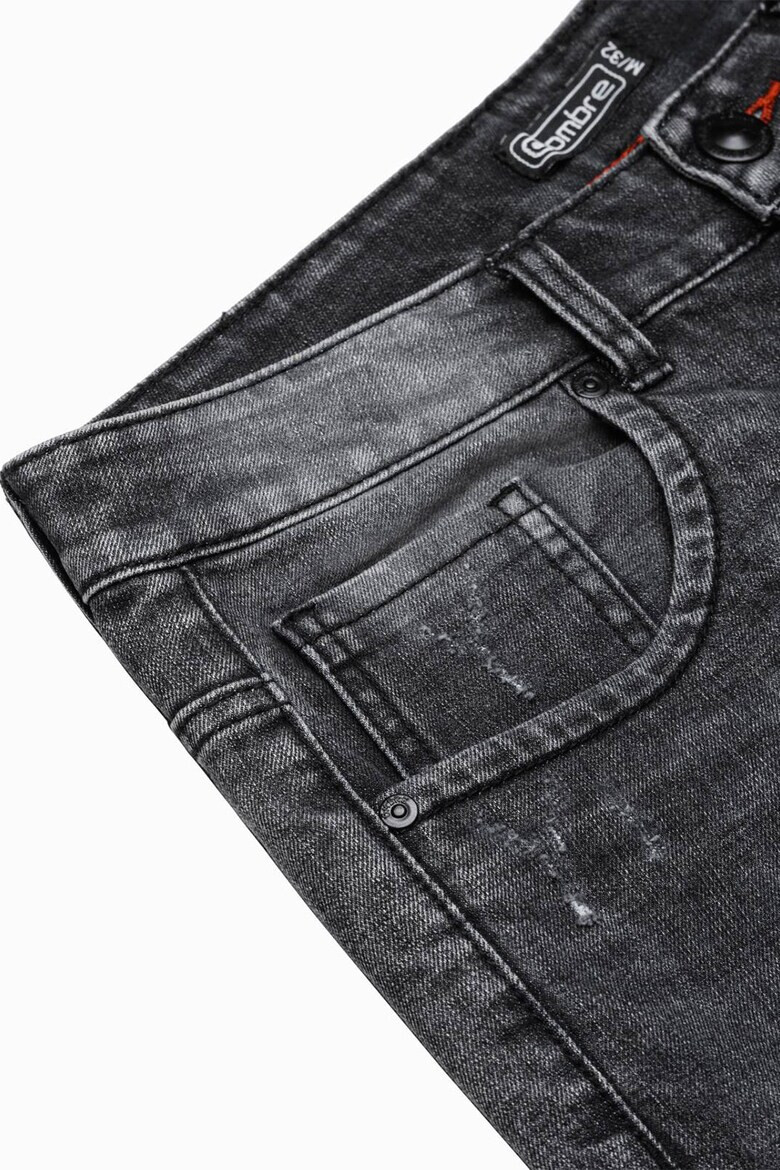 OMBRE Bermude din denim cu aspect deteriorat - Pled.ro