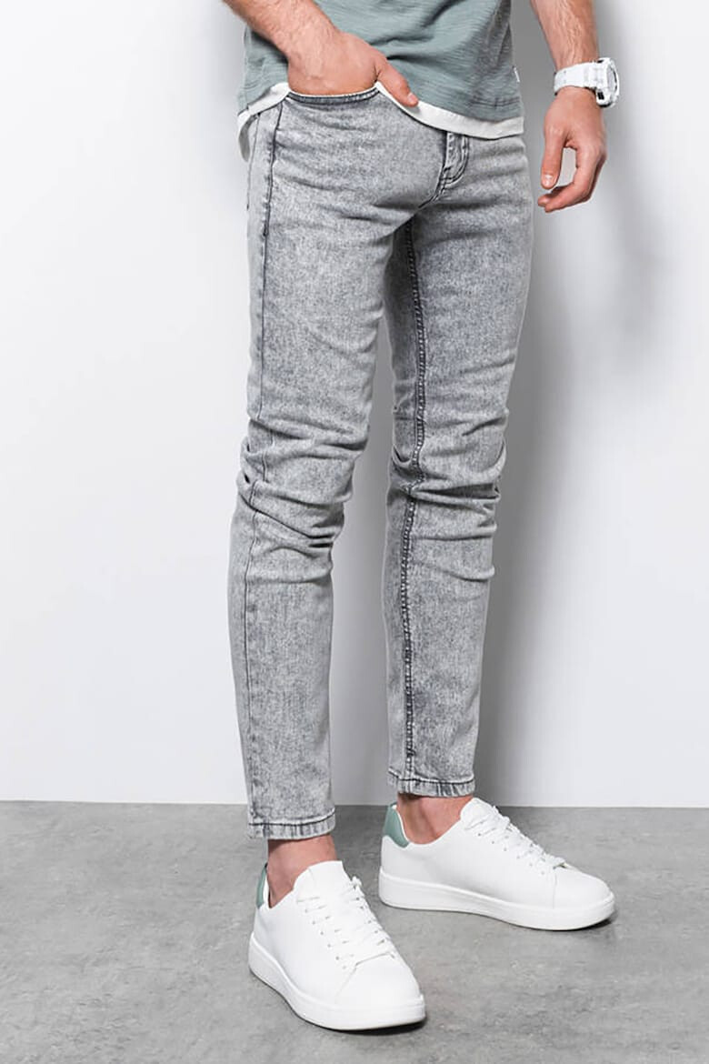 OMBRE Blugi skinny cu aspect decolorat - Pled.ro