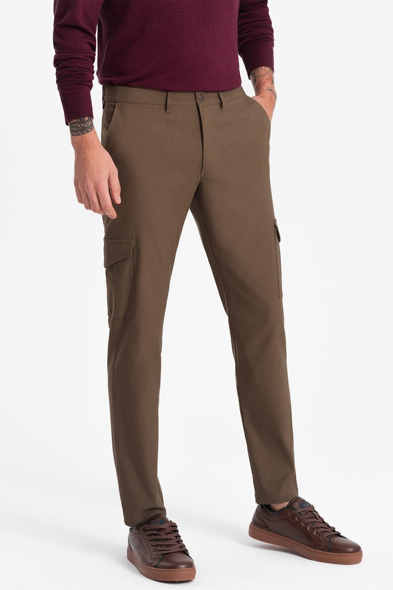 OMBRE Pantaloni cargo cu croiala dreapta - Pled.ro