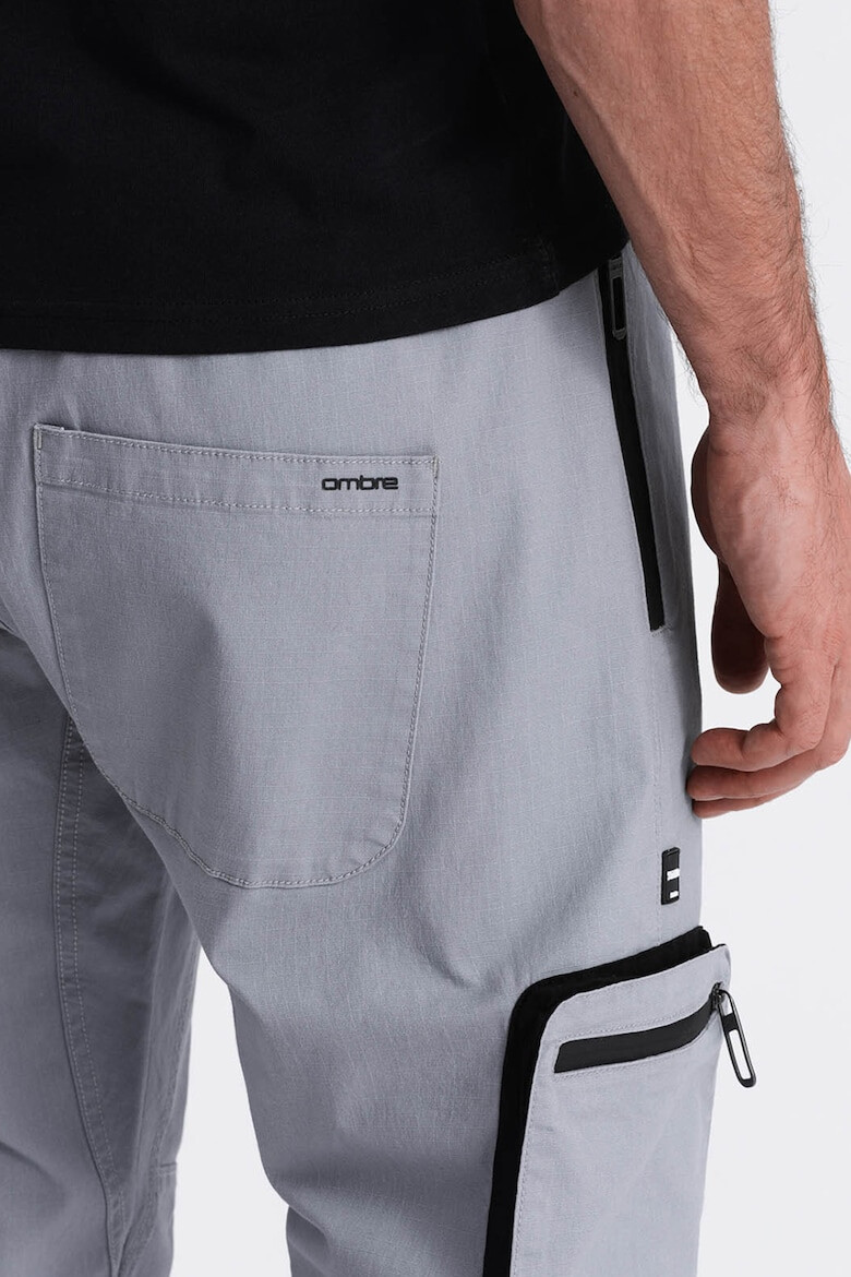 OMBRE Pantaloni cargo cu mansete elastice - Pled.ro