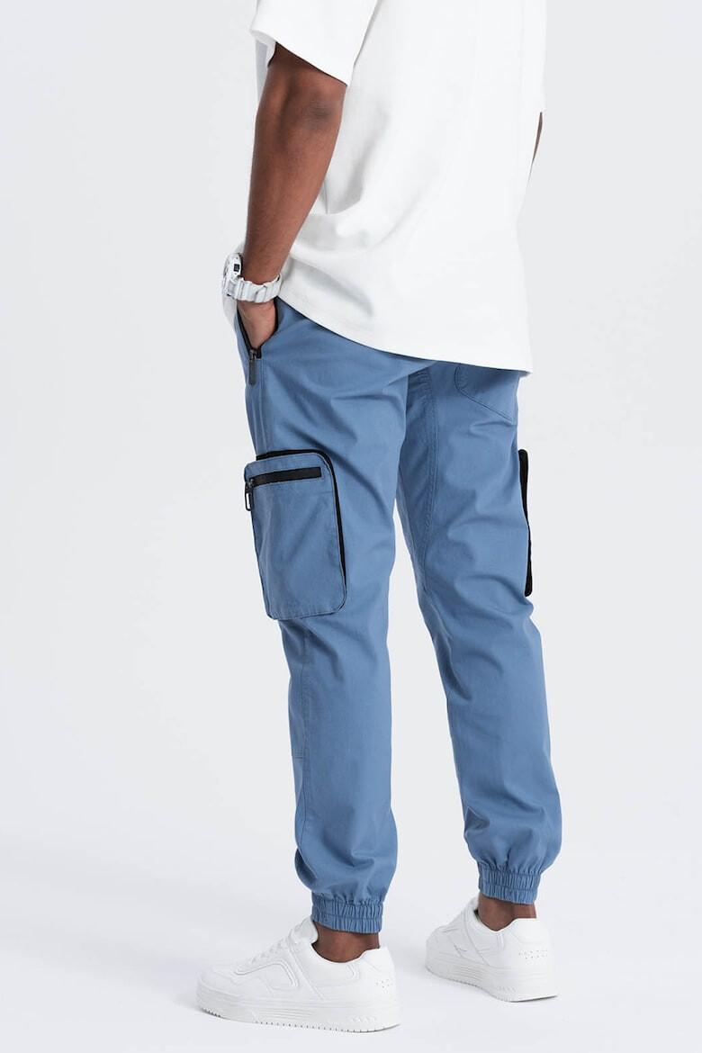 OMBRE Pantaloni cargo cu mansete elastice - Pled.ro