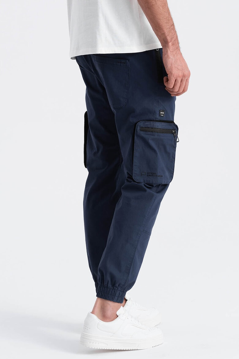 OMBRE Pantaloni cargo cu mansete elastice - Pled.ro