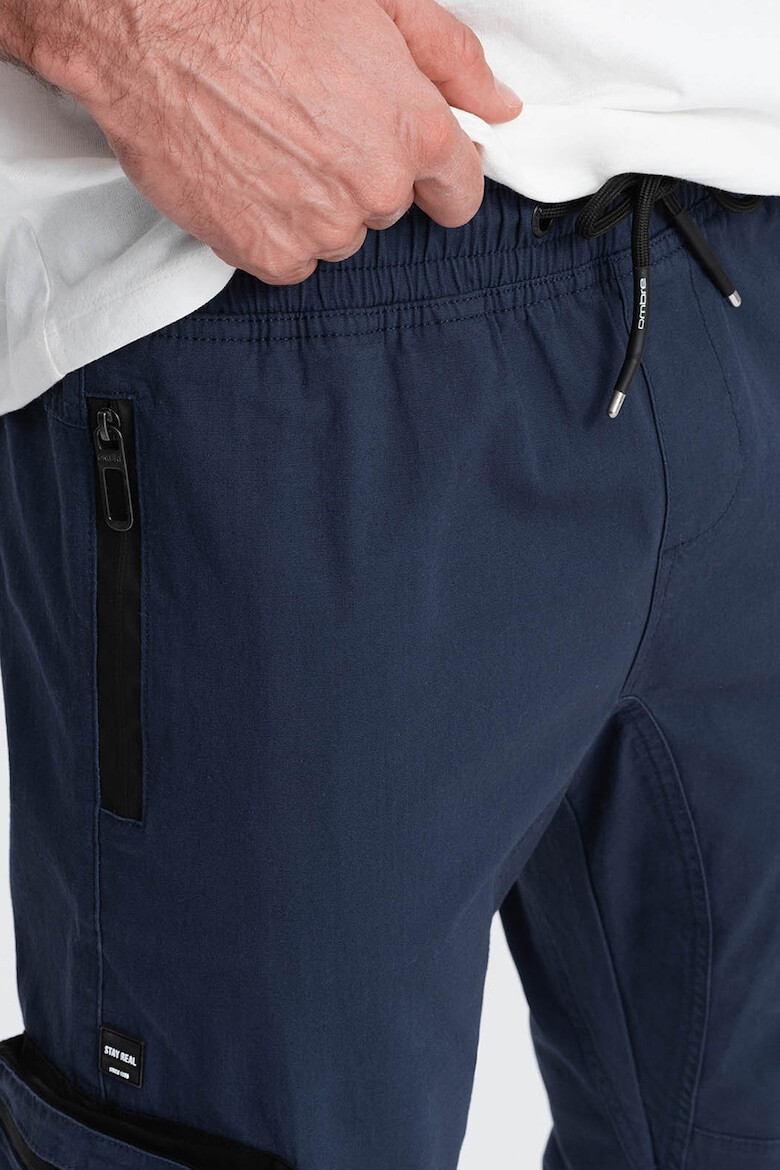 OMBRE Pantaloni cargo cu mansete elastice - Pled.ro