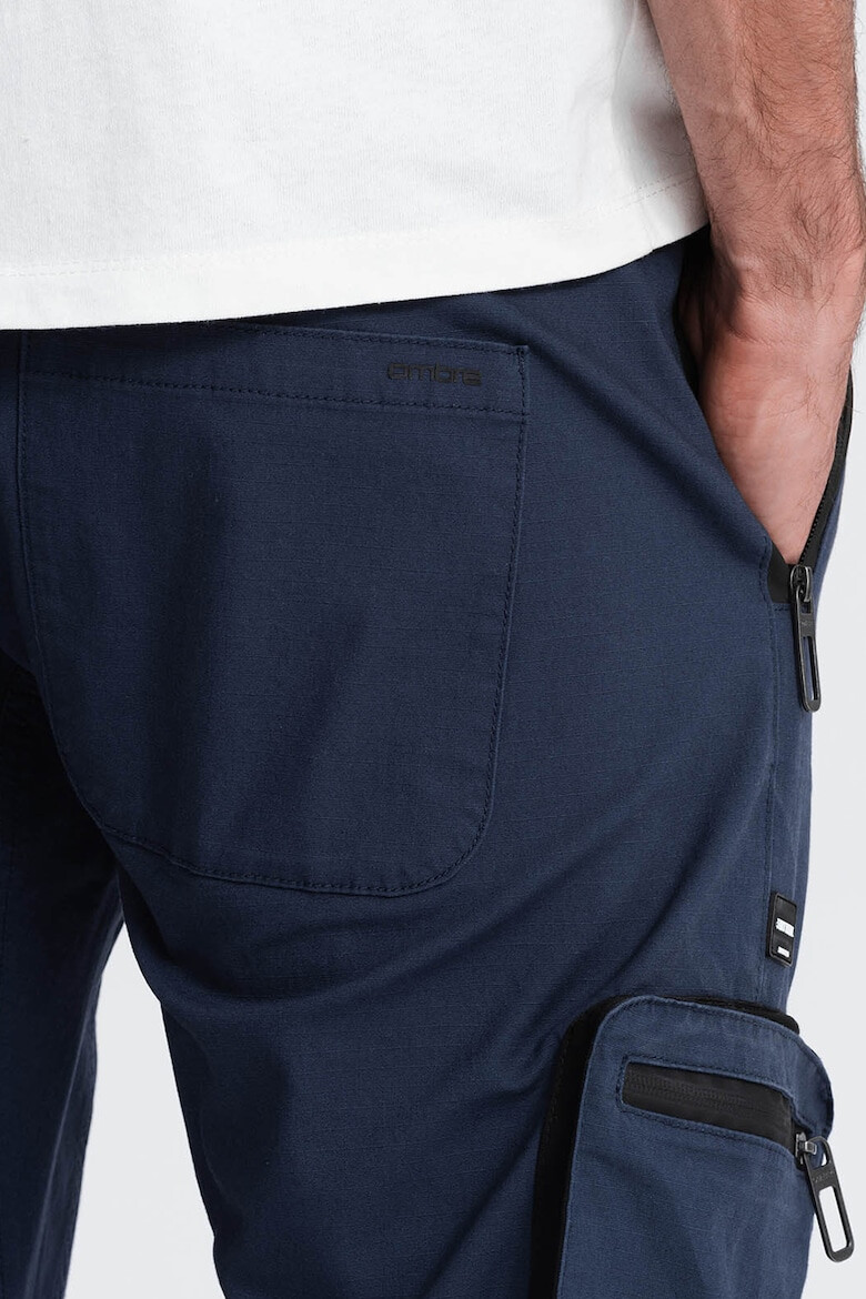 OMBRE Pantaloni cargo cu mansete elastice - Pled.ro