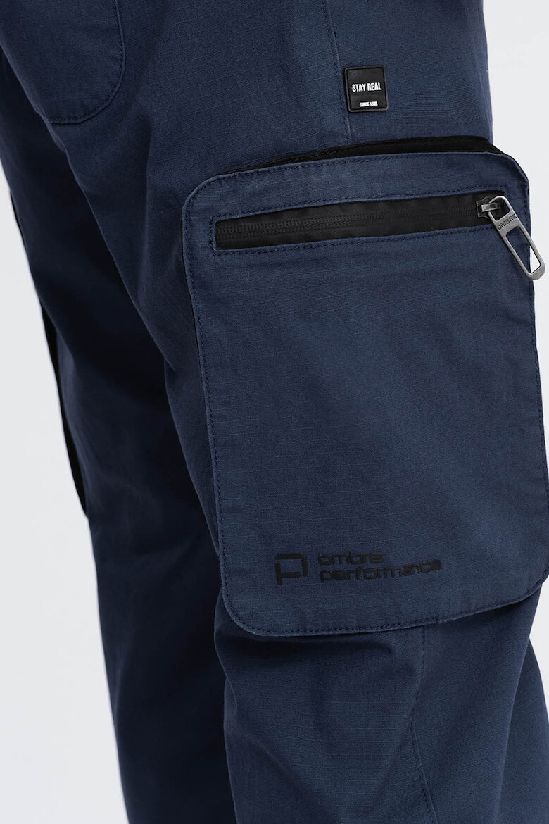 OMBRE Pantaloni cargo cu mansete elastice - Pled.ro