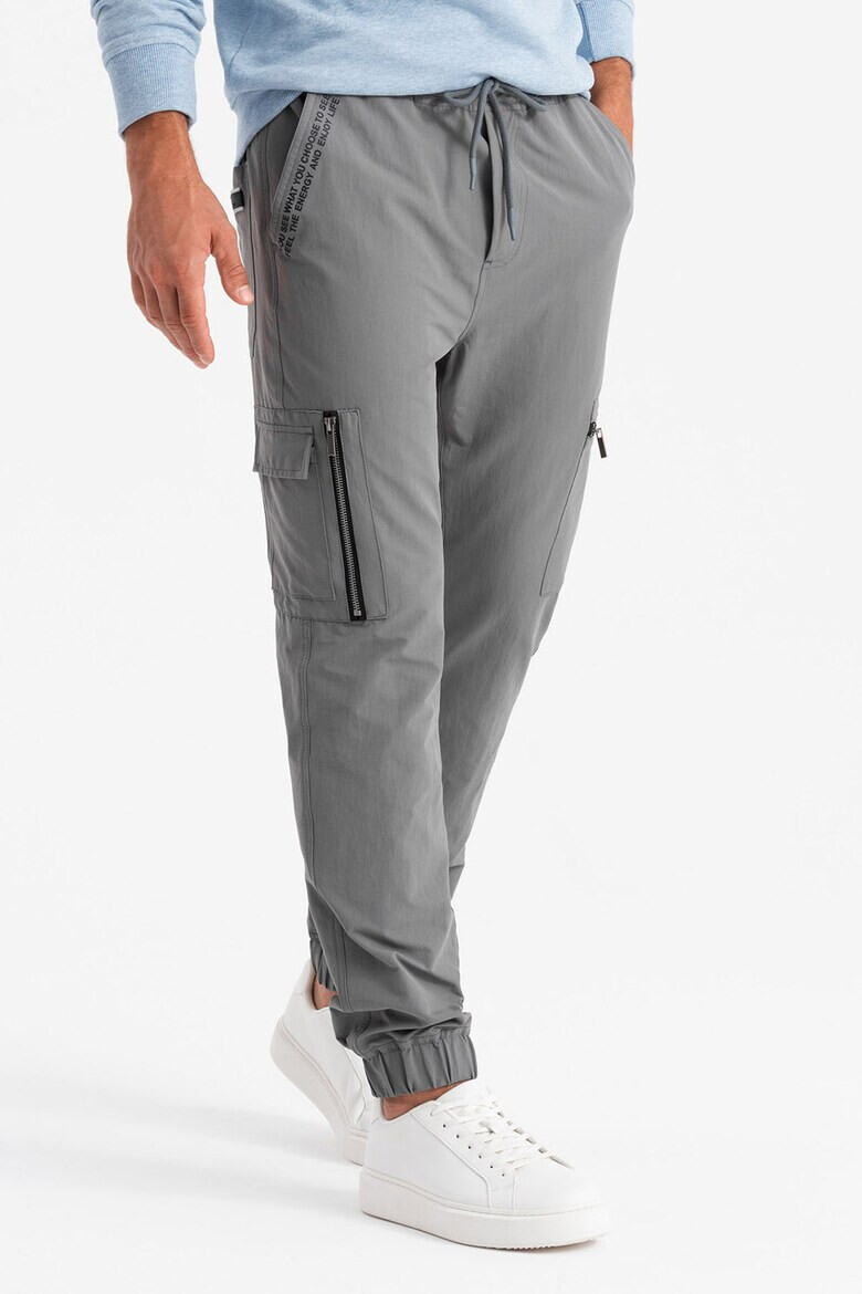 OMBRE Pantaloni cargo cu snur - Pled.ro