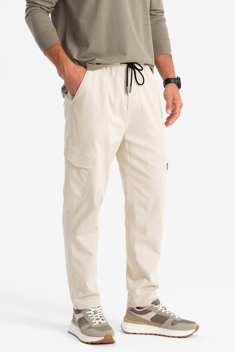 OMBRE Pantaloni cargo cu snur - Pled.ro